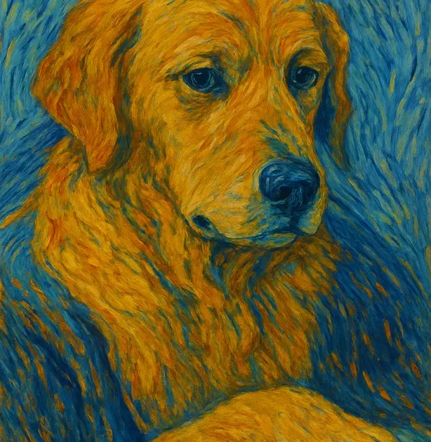 Dr. Gachet - Van Gogh  - Retrato Clássico de Pet