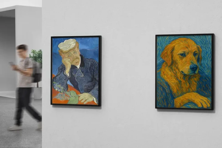 Dr. Gachet - Van Gogh  - Retrato Clássico de Pet - Imagem 2