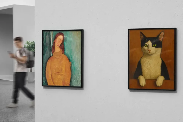 Jeanne Hébuterne - Modigliani  - Retrato Clássico de Pet - Imagem 2