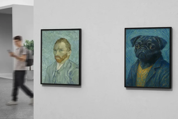 Autorretrato - Van Gogh - Retrato Clássico de Pet - Imagem 2