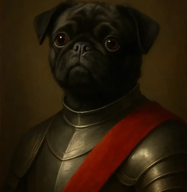 O Cavaleiro - Retrato Clássico de Pet
